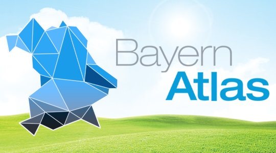 Kartenausschnitt aus BayernAtlas mit Tourenvorschlägen